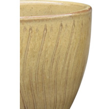 Keramisk blomkruka med räfflat mönster