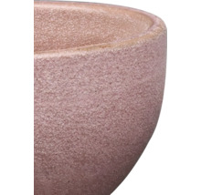 Närbild av en blomkruka med grov yta