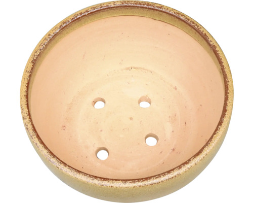 Keramisk blomkruka med dräneringshål