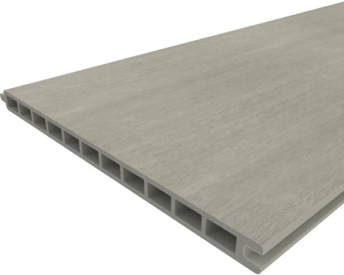 Plastpanel med not och fjäder