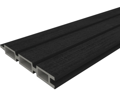 Mörk fasadprofil av plast