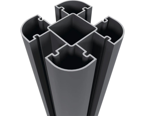 Aluminiumprofil i tvärsnitt