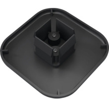 Svart monteringsplatta för armaturer