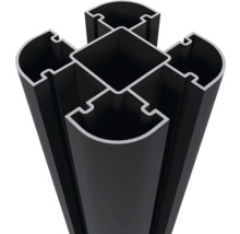 Aluminiumprofil i tvärsnitt