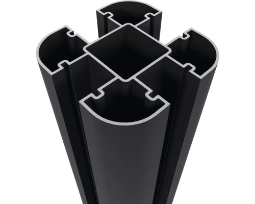 Aluminiumprofil i tvärsnitt