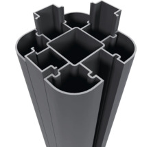 Aluminiumstolpprofil för staketbyggnation