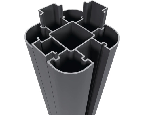 Aluminiumstolpprofil för staketbyggnation