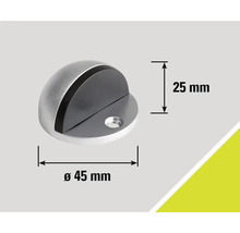Dörrstopp av metall, diameter 45 millimeter, höjd 25 millimeter