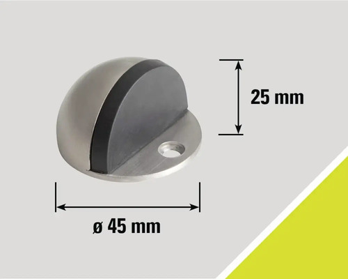 Dörrstopp med en diameter på 45 mm och en höjd på 25 mm