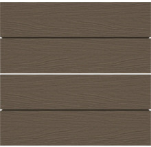 Fyra träpaneler med träådring