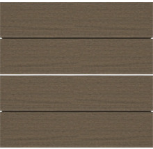 Detalj av trallbrädor i träkomposit