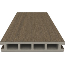 Trädgårdsplanka av kompositmaterial med ihålig kammarprofil