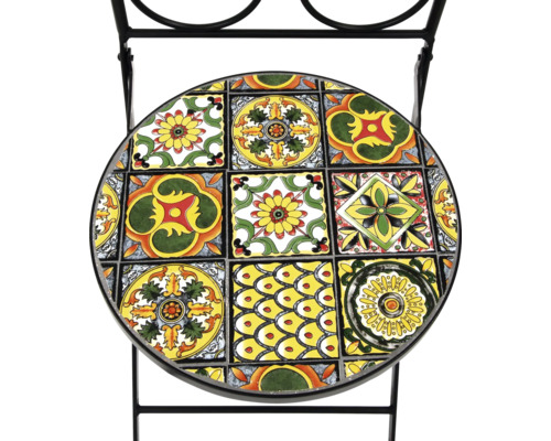 Sidobord med kakelmönster