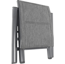 Hopvikt trädgårdsstol med tygklädsel