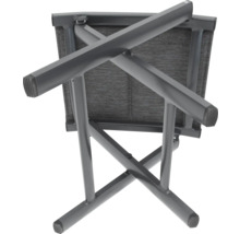 Vy från undersidan av en hopfällbar stol