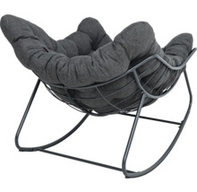 Gungstol med metallram och vadderad sits