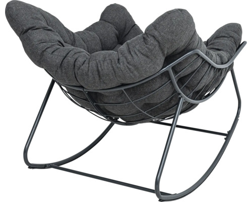 Gungstol med metallram och vadderad sits