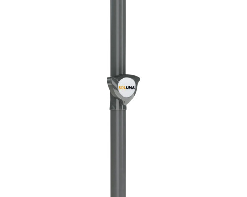 SOLUNA logotyp på en utomhuslampa