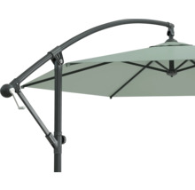 Detaljvy av ett parasoll med vevmekanism