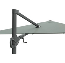 Detaljbild av ett Soluna parasoll med vev mekanism