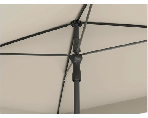 Detaljvy av ett parasoll med ram