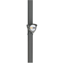 Soluna logotyp på en grå mast