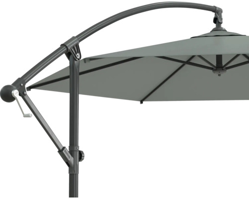 Detalj av ett parasoll med vevmekanism