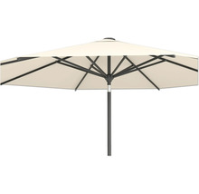 Trädgårdsparasoll med metallram och tygöverdrag