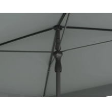 Detaljvy av ett öppnat parasoll