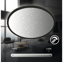 Oval taklampa med stjärnmönster och dimfunktion