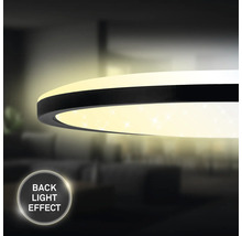 Rund taklampa med bakgrundsbelysningseffekt