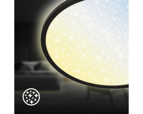 Rund taklampa med stjärnhimmeleffekt