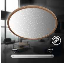 Oval lampa med gnistrande effekt och dimfunktion