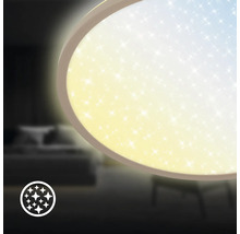 Rund taklampa med stjärnhimmeleffekt