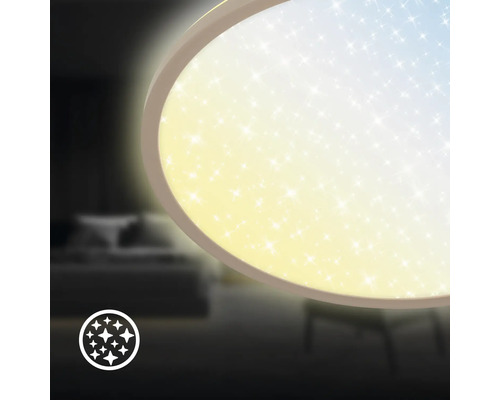 Rund taklampa med stjärnhimmeleffekt