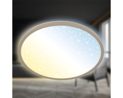 Rund taklampa med stjärnhimmelsdekor