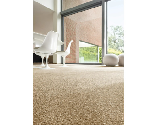 Interiör med heltäckningsmatta, stolar och stort fönster