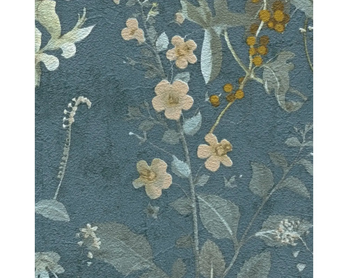 Blommig tapet med blommönster