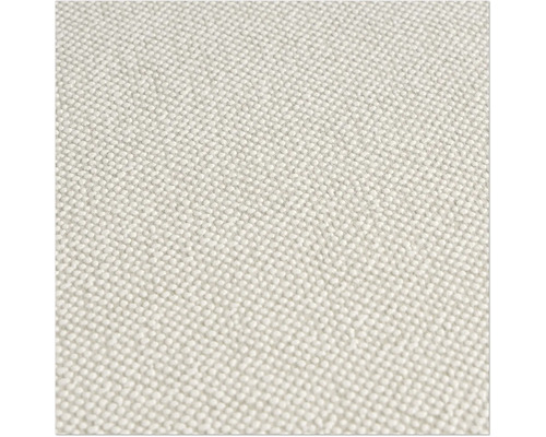 Närbild av en ljusfärgad textilvägg med en fin struktur