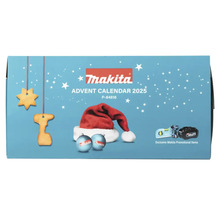 Makita Adventskalender 2025 med verktyg och tillbehör