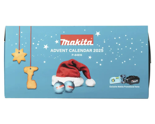 Makita Adventskalender 2025 med verktyg och tillbehör