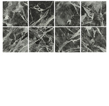 Åtta keramiska plattor med marmorlook