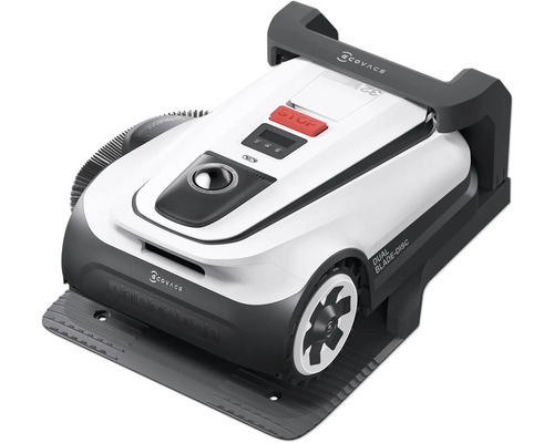 Robotgräsklippare på laddstation