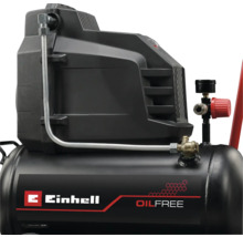 Einhell logotyp på en oljefri kompressor