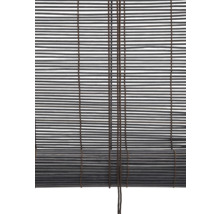 Insynsskyddande rullgardin i trä med dragsko