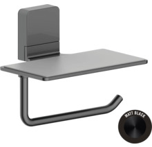 Toalettpappershållare med hylla i matt finish