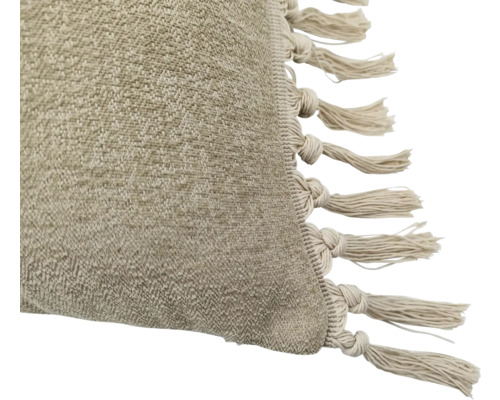 Prydnadskudde med fransar