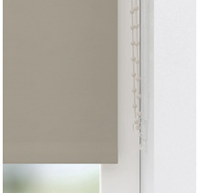 Beige fönsterrullgardin med kulkedja