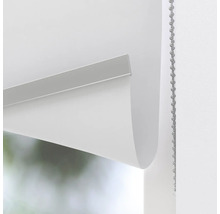 Vit fönsterrullgardin med kedjedrag för ljusreglering