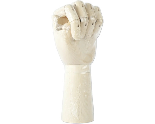 Trähand skyltdocka knytnäve